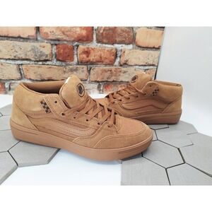 Vans Skateboarding Zahba Mid Brown Wheat Gum Men's Sz 8 Knu Old Skool Timberland